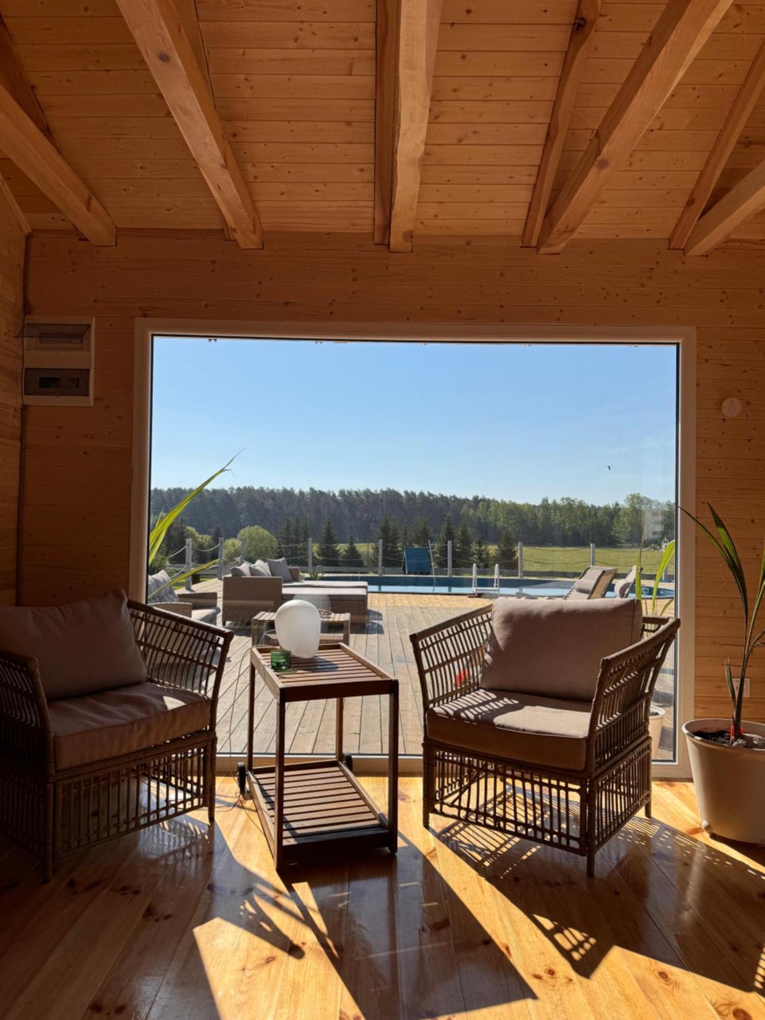Gizycko-Przerwanki Domki Widok Na Mazury Kültér fotó